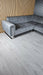 Genova Sofa Range 245cm x 245cm Corner Grey & Chrome