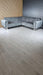 Genova Sofa Range 245cm x 245cm Corner Grey & Chrome