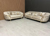 Bvlgari special 3+2 sofa in champagne and gold