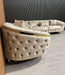 Bvlgari special 3+2 sofa in champagne and gold