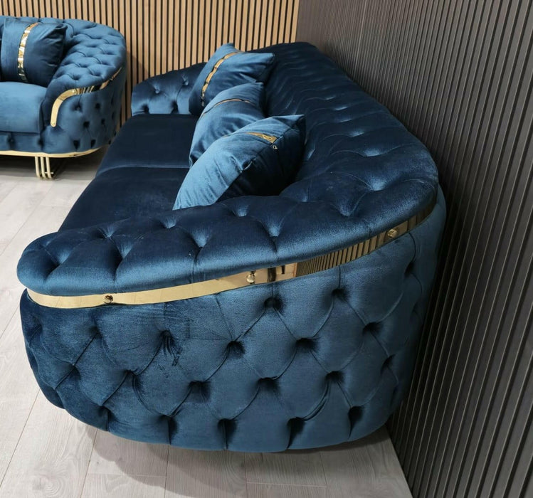 Bvlgari 2 Seater Sofa Plush Velvet