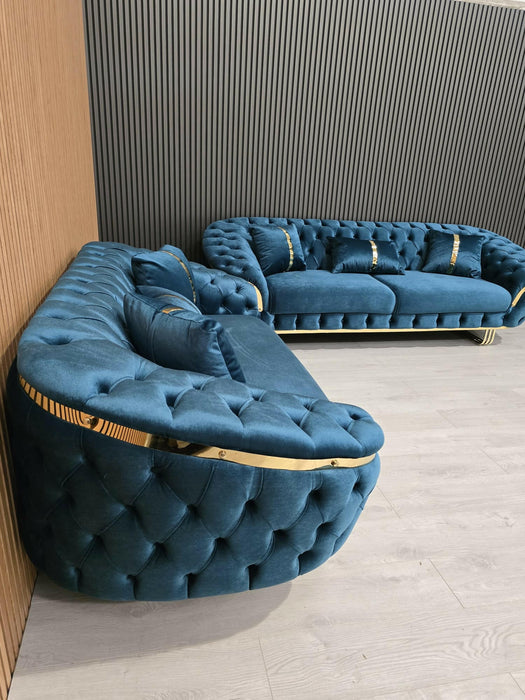 Bvlgari special 3+2 Seater Sofa Plush Velvet