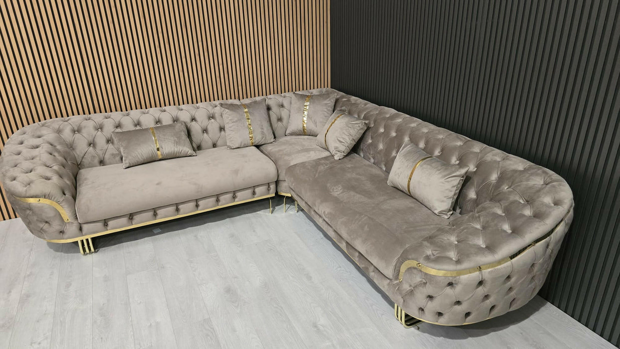 Bvlgari special corner sofa range plush velvet - choose combination