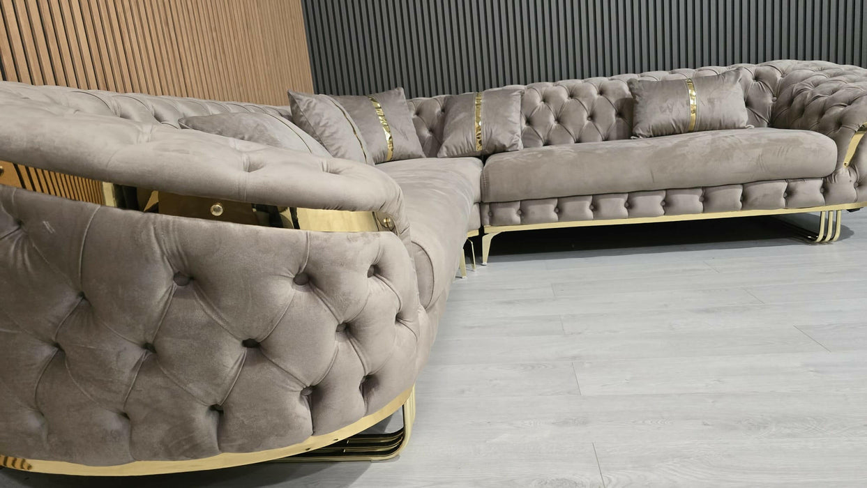 Bvlgari special corner sofa range plush velvet - choose combination