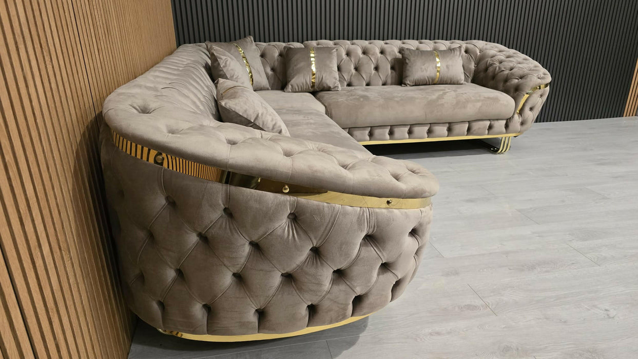 Bvlgari special corner sofa range plush velvet - choose combination
