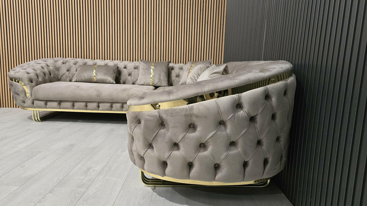 Bvlgari special corner sofa range plush velvet - choose combination