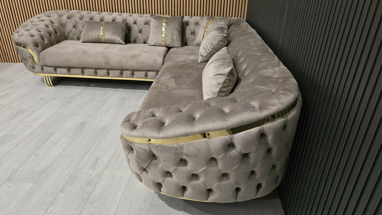 Bvlgari special corner sofa range plush velvet - choose combination