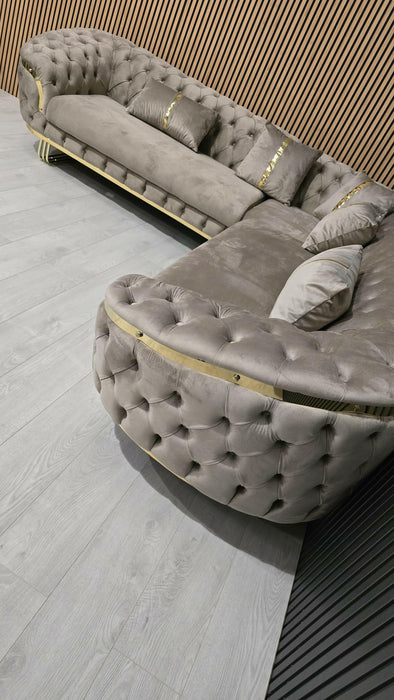 Bvlgari special corner sofa range plush velvet - choose combination