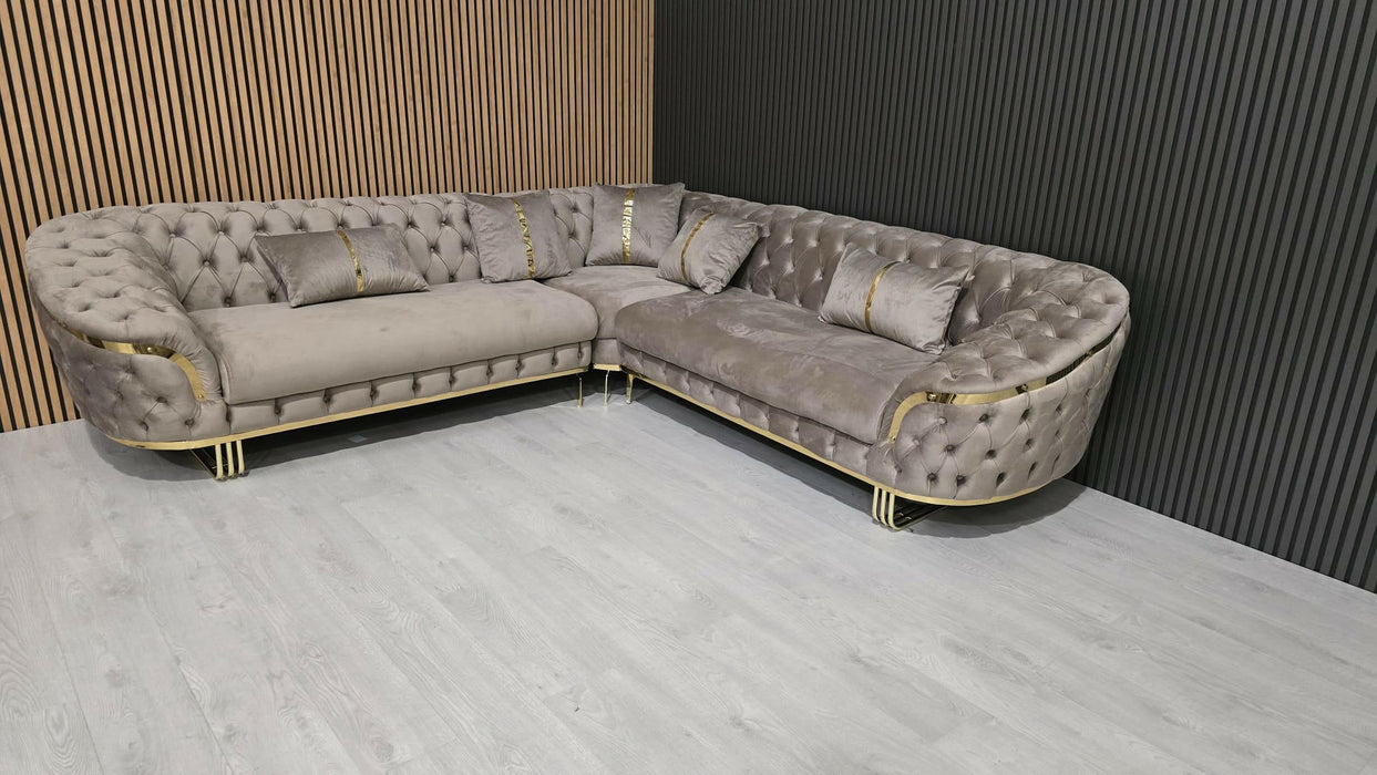 Bvlgari special corner sofa range plush velvet - choose combination