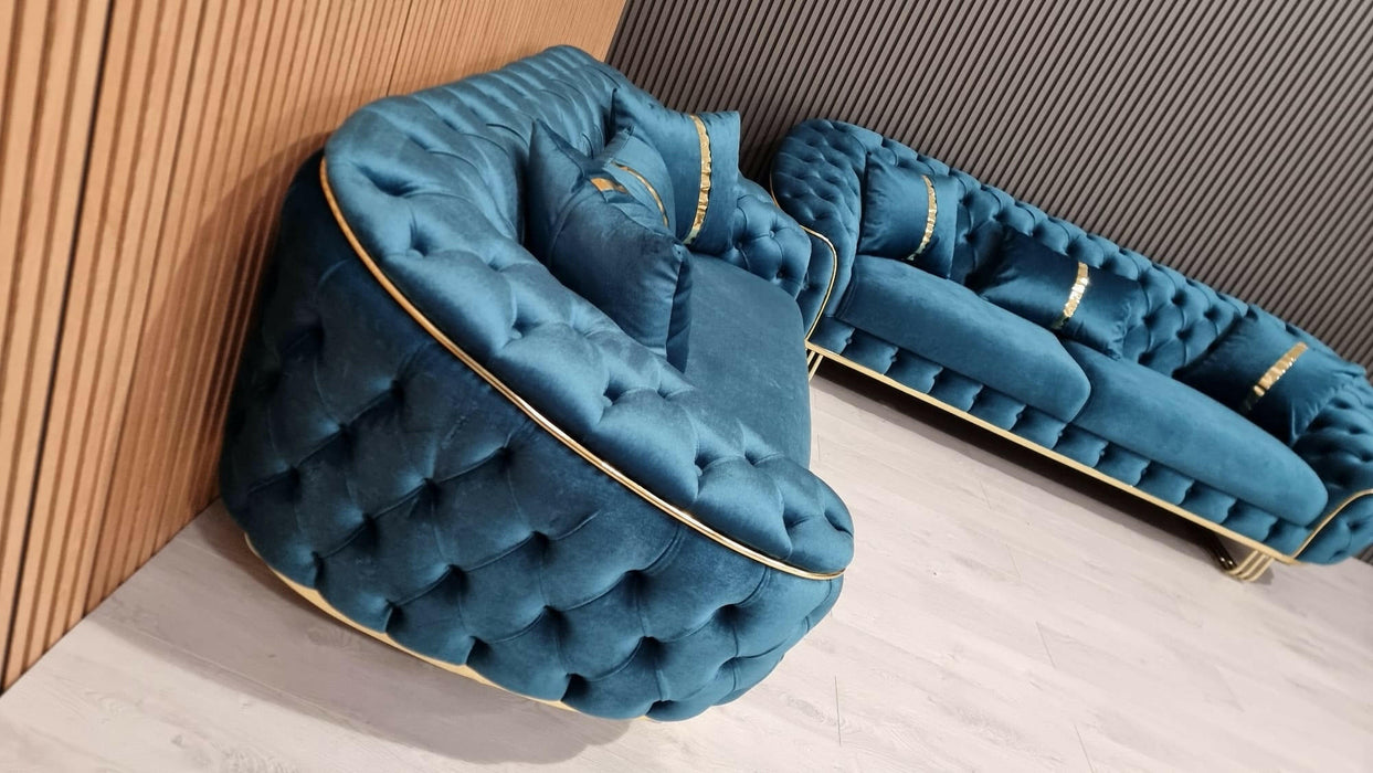 Khalifah special 3+2 seater plush velvet