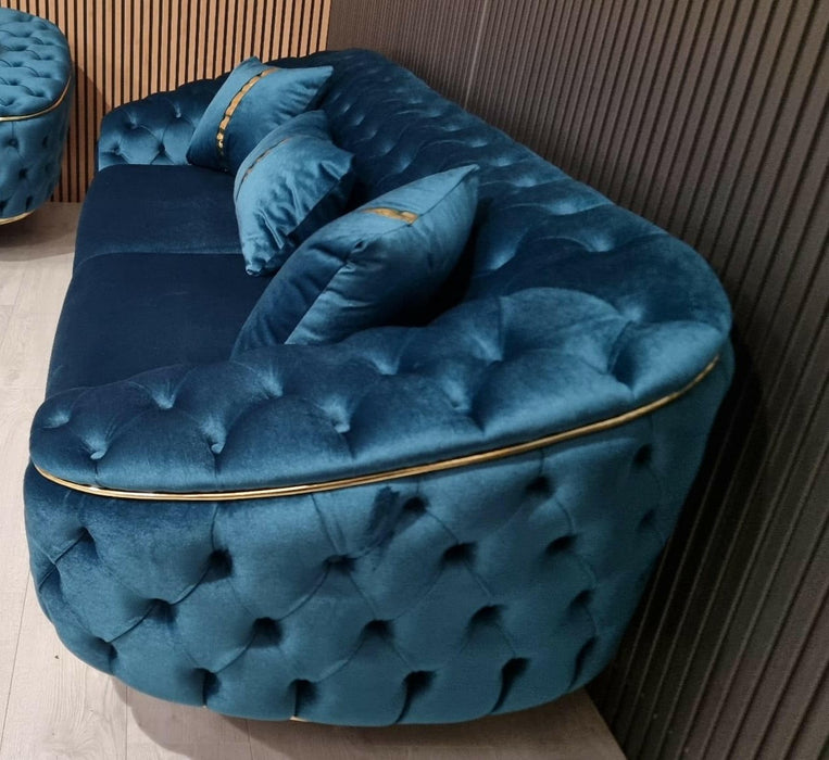 Khalifah special 3 seater plush velvet