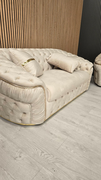 Ambassador 3+2 Seater Champagne 03 & Gold