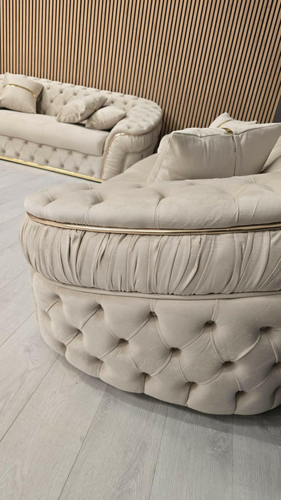Ambassador 3+2 Seater Champagne 03 & Gold