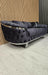 Bvlgari Special 3+2 Sofa Anthracite Grey & Chrome