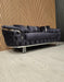 Bvlgari Special 3+2 Sofa Anthracite Grey & Chrome