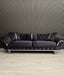 Bvlgari Special 3+2 Sofa Anthracite Grey & Chrome