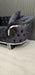 Bvlgari Special 3+2 Sofa Anthracite Grey & Chrome