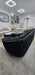 Khalifah 3+2 Seater In Black & Chrome