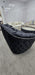 Khalifah 3+2 Seater In Black & Chrome