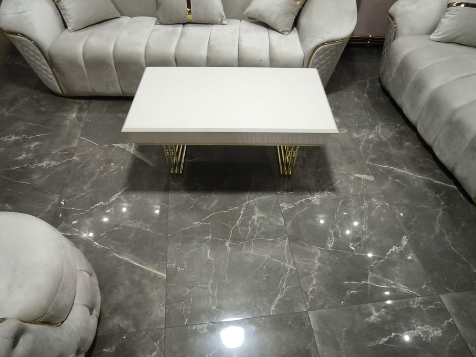 Rosa 3+2 Seater Champagne Velvet