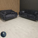 Monalisa 3+2 Plush Velvet Sofa Steel & Chrome