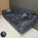 Monalisa 3+2 Plush Velvet Sofa Steel & Chrome