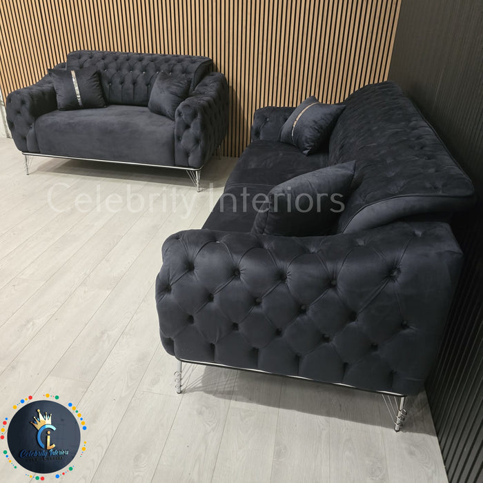 Monalisa 2 Seater Sofa Plush Velvet