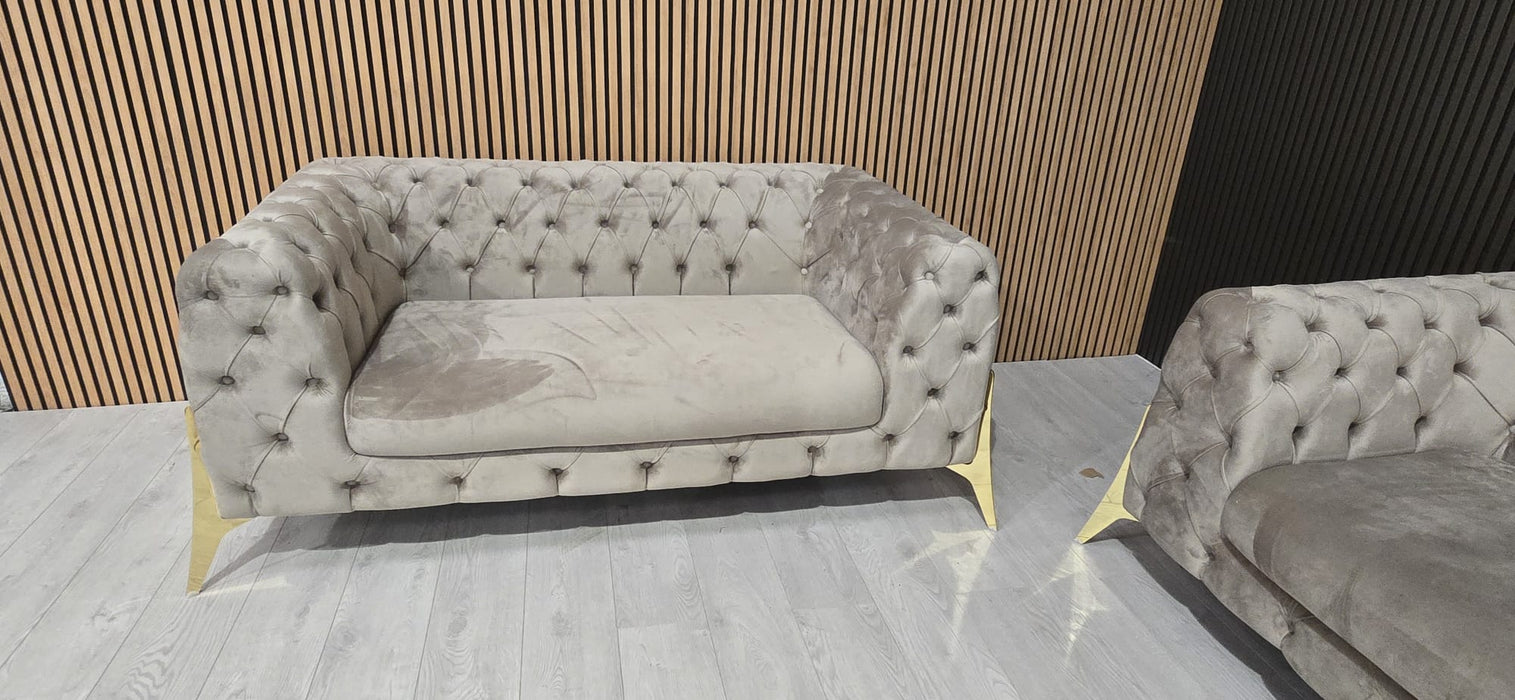 Hermes 2 seater sofa plush velvet