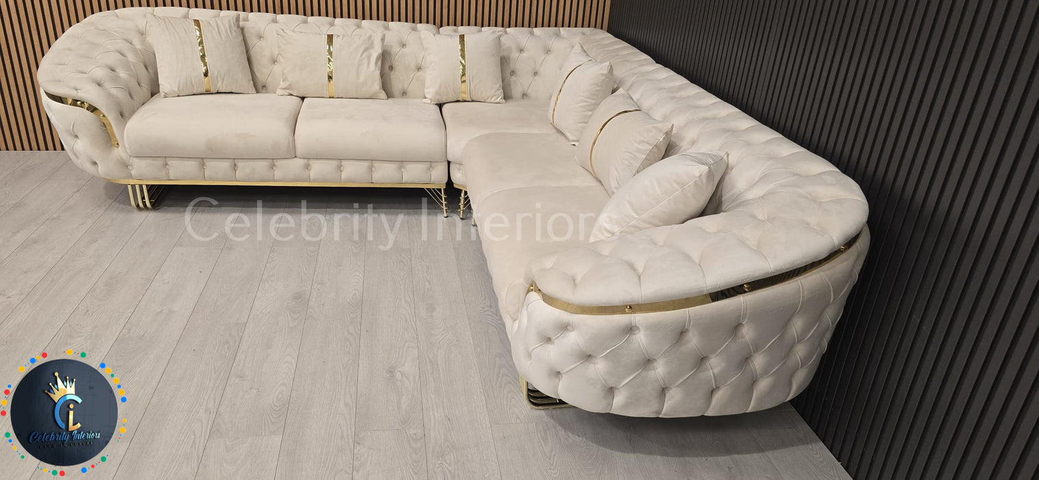 Bvlgari special corner sofa range plush velvet - choose combination