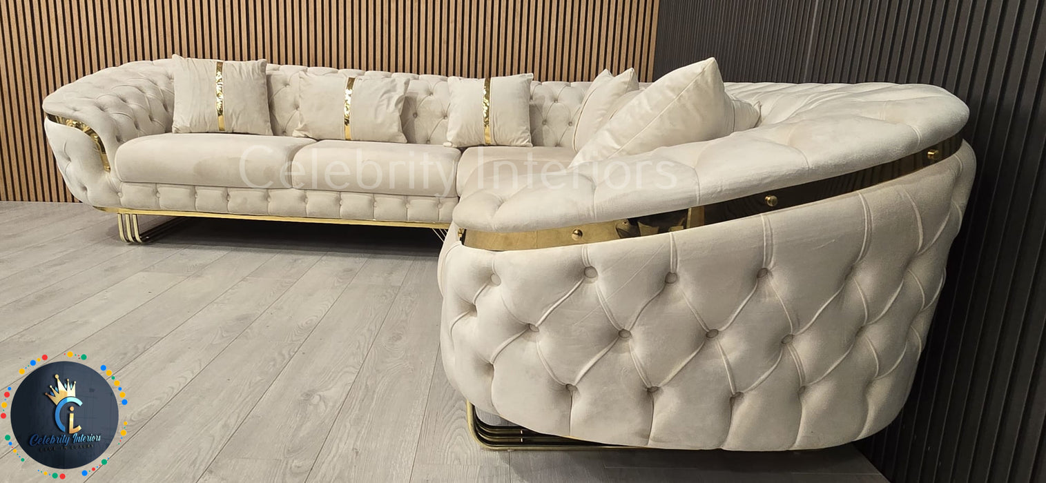 Bvlgari special corner sofa range plush velvet - choose combination