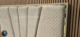 Chelsea Divan Bed set Champagne Velvet Kingize