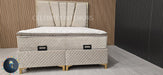 Chelsea Bedframe King Size Champagne Velvet