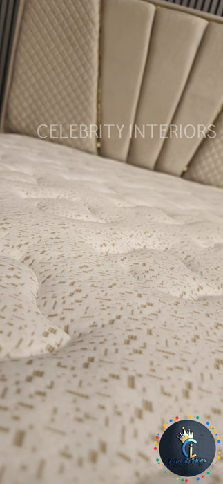 Chelsea Bedframe King Size Champagne Velvet