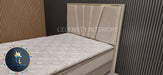 Chelsea Divan Bed set Champagne Velvet Kingize