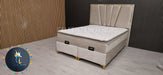 Chelsea Divan Bed set Champagne Velvet Kingize