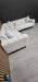 Genova Corner Sofa 270cm x 270cm White Boucle Fabric & Gold