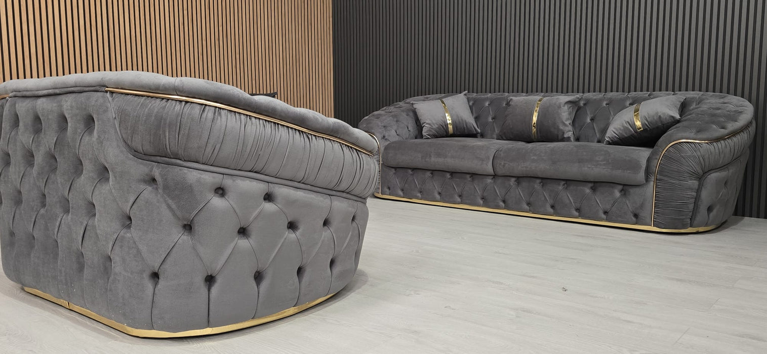 Ambassador 3+2 sofa range plush velvet