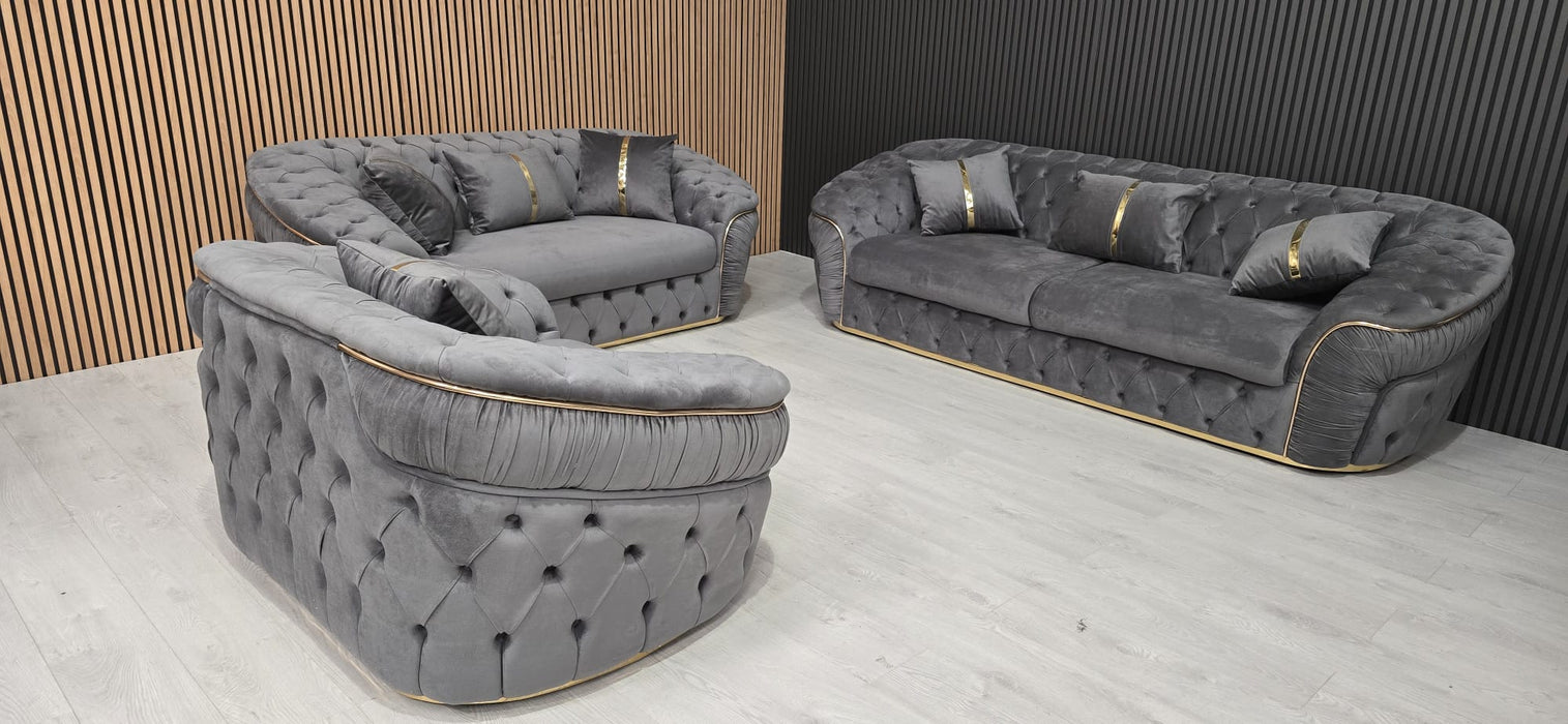 Ambassador 3+2 sofa range plush velvet