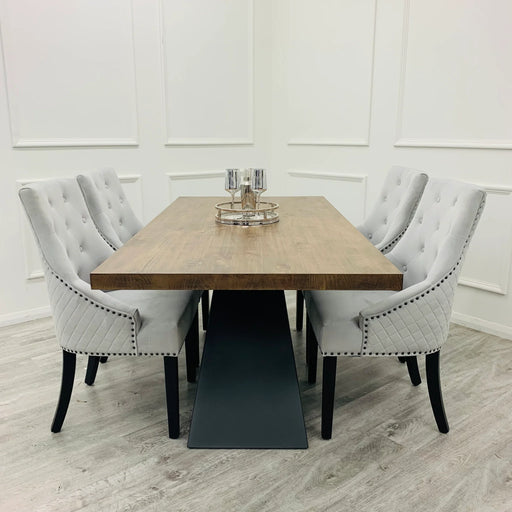Axel 1.8m Dining Table + Bentley Black Leg Dining Chair
