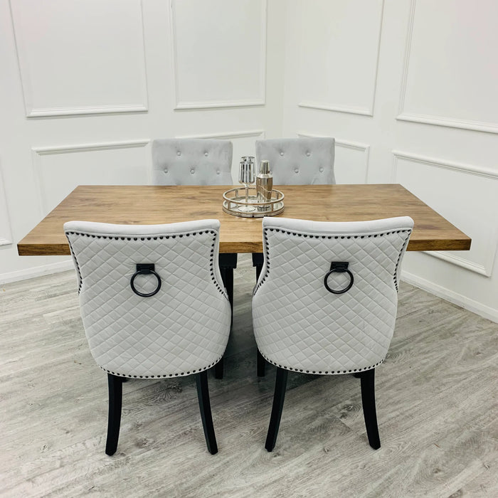 Axel 1.8m Dining Table + Bentley Black Leg Dining Chair