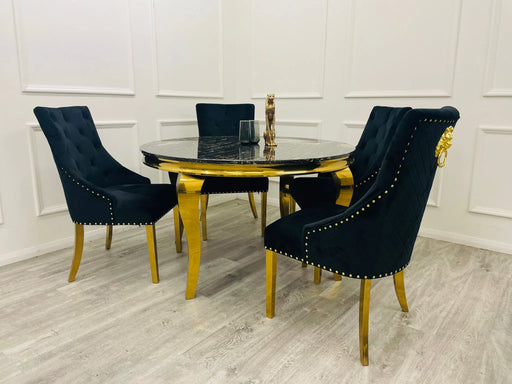Gold Louis 1.3 Round Black & Gold - 4 Bentley Black & Gold