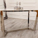 Freya 1.8 Dining Table Solid Light Pine wood with Chrome Metal Legs