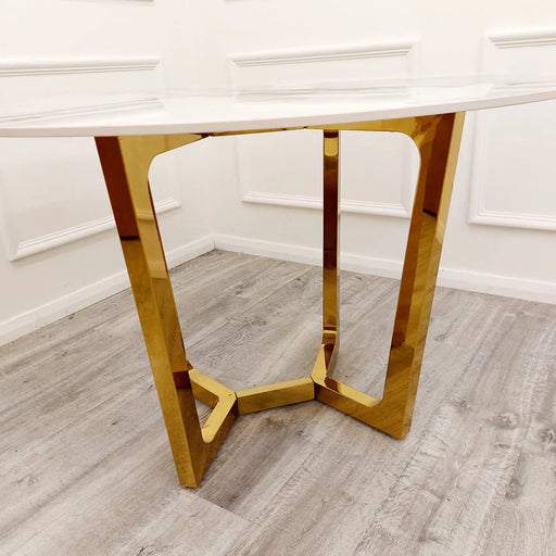 Lucien 1.2 Round Dining Table with Sintered Stone Top