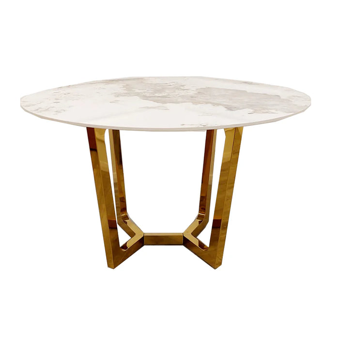 Lucien 1.2 Round Dining Table with Sintered Stone Top