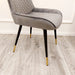 Luna Velvet crossed stich Dining Chair