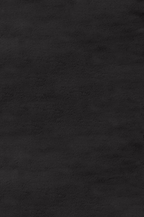 LUXE FAUX FUR RUG PLAIN CHARCOAL