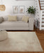 LUXE FAUX FUR RUG PLAIN NATURAL
