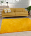 LUXE FAUX FUR RUG PLAIN OCHRE