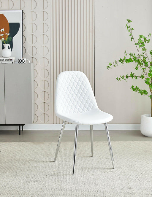 Mexico White PU Dining Chair