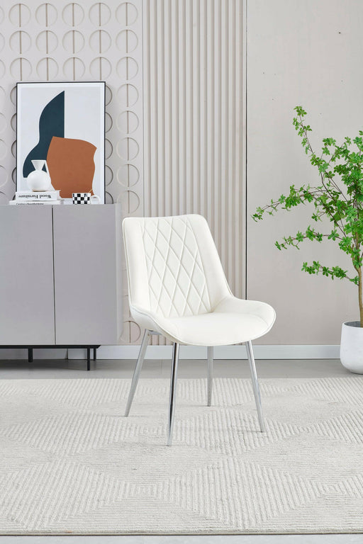 Mortiz cream Velvet Dining Chair